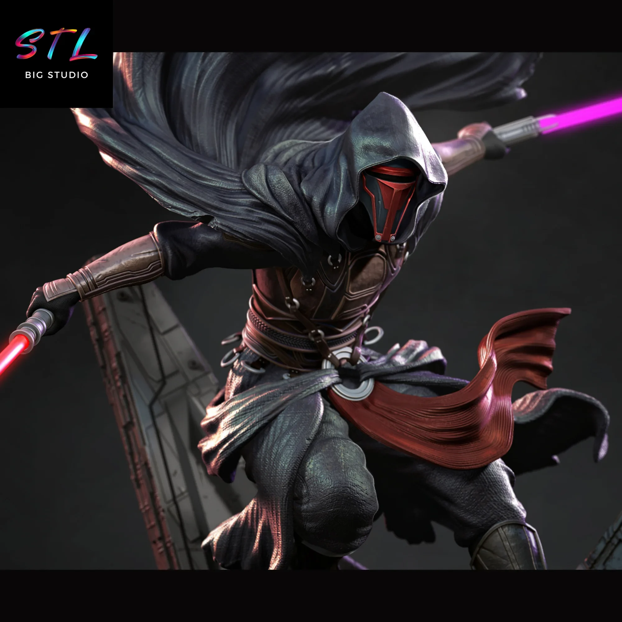 figura darth revan stl impresion 3d star wars figura darth revan stl impresion 3d star wars