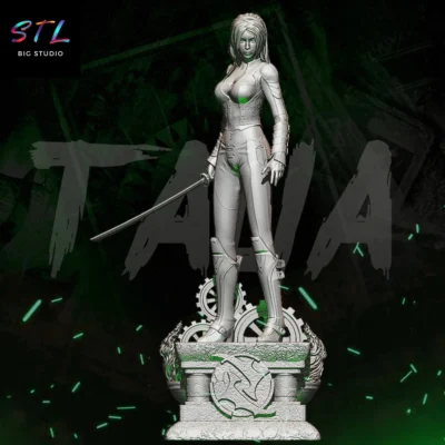 figura dc comics stl talia al ghul impresion 3d