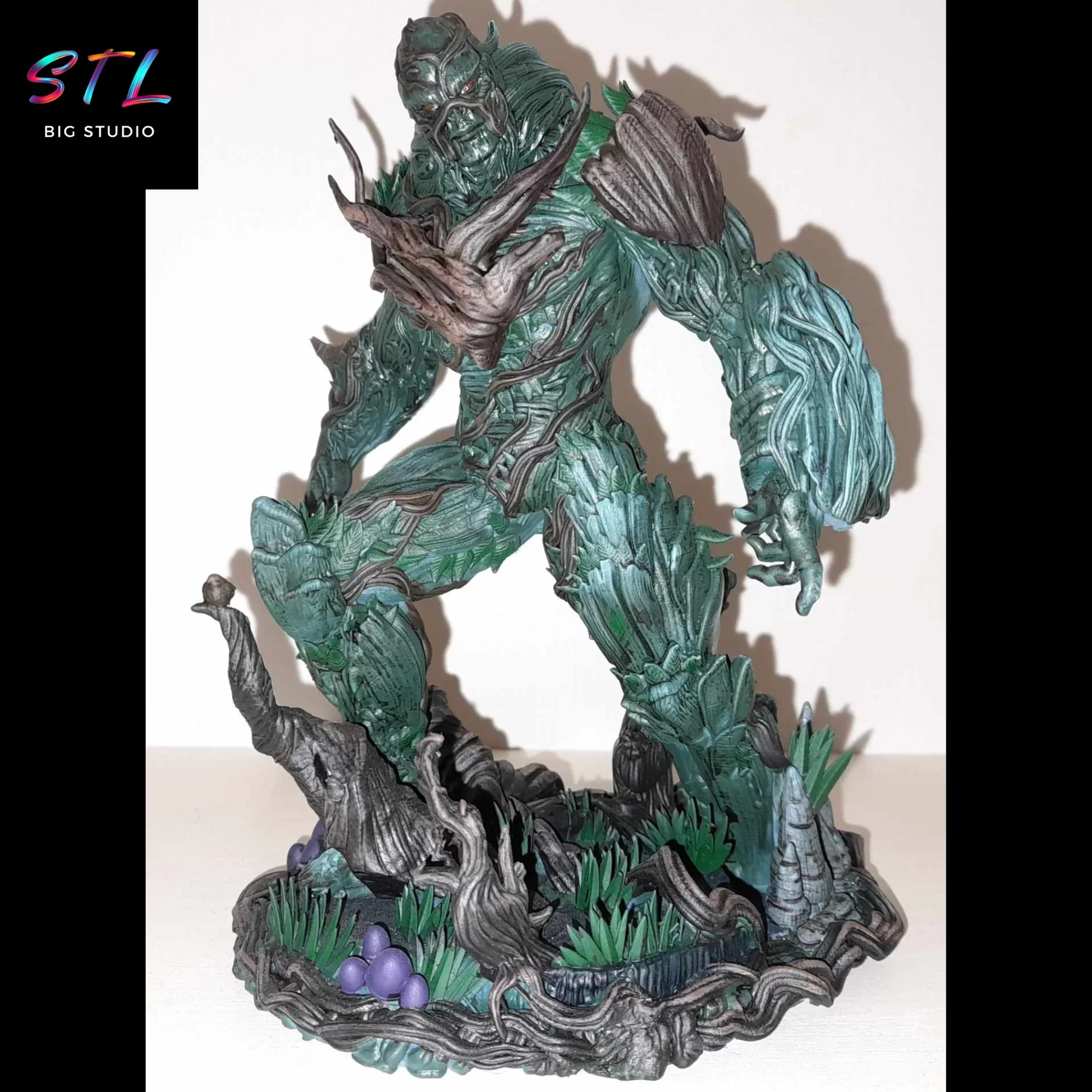 figura de la cosa del pantano stl para impresion 3d figura de la cosa del pantano stl para impresion 3d