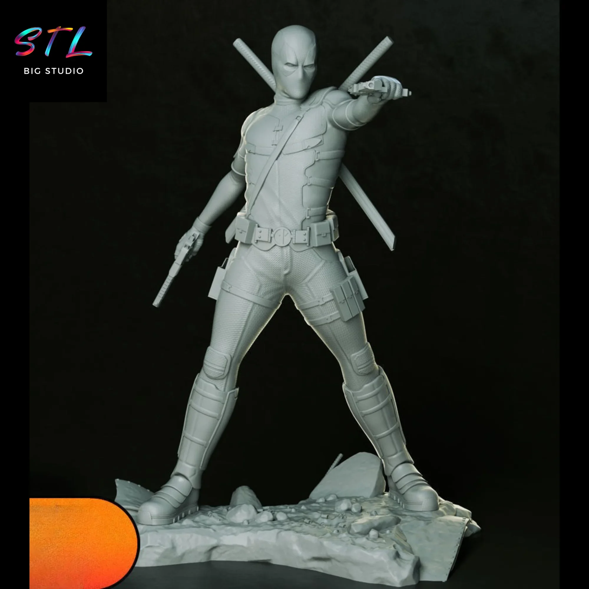 figura deadpool stl impresion 3d figura deadpool stl impresion 3d