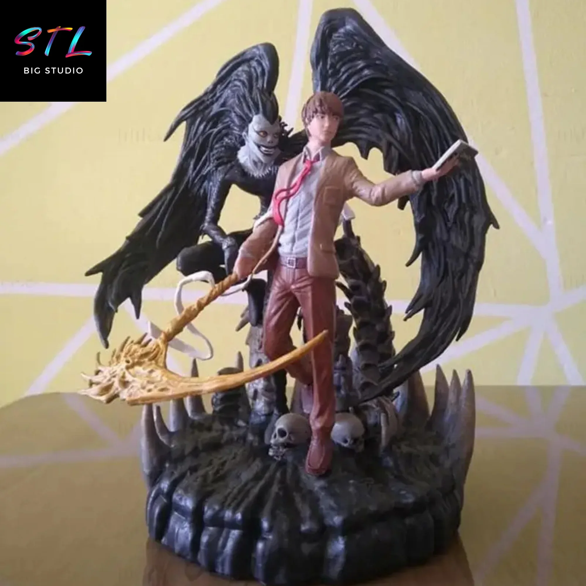 figura death note stl ryuk y light diorama impresion 3d figura death note stl ryuk y light diorama impresion 3d