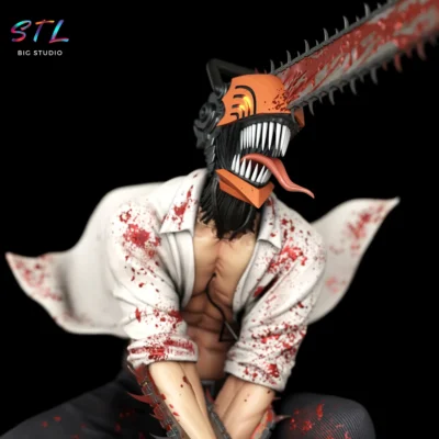 figura denji stl chainsaw man para impresion 3d
