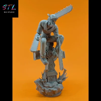 figura denji stl impresion 3d chainsaw man
