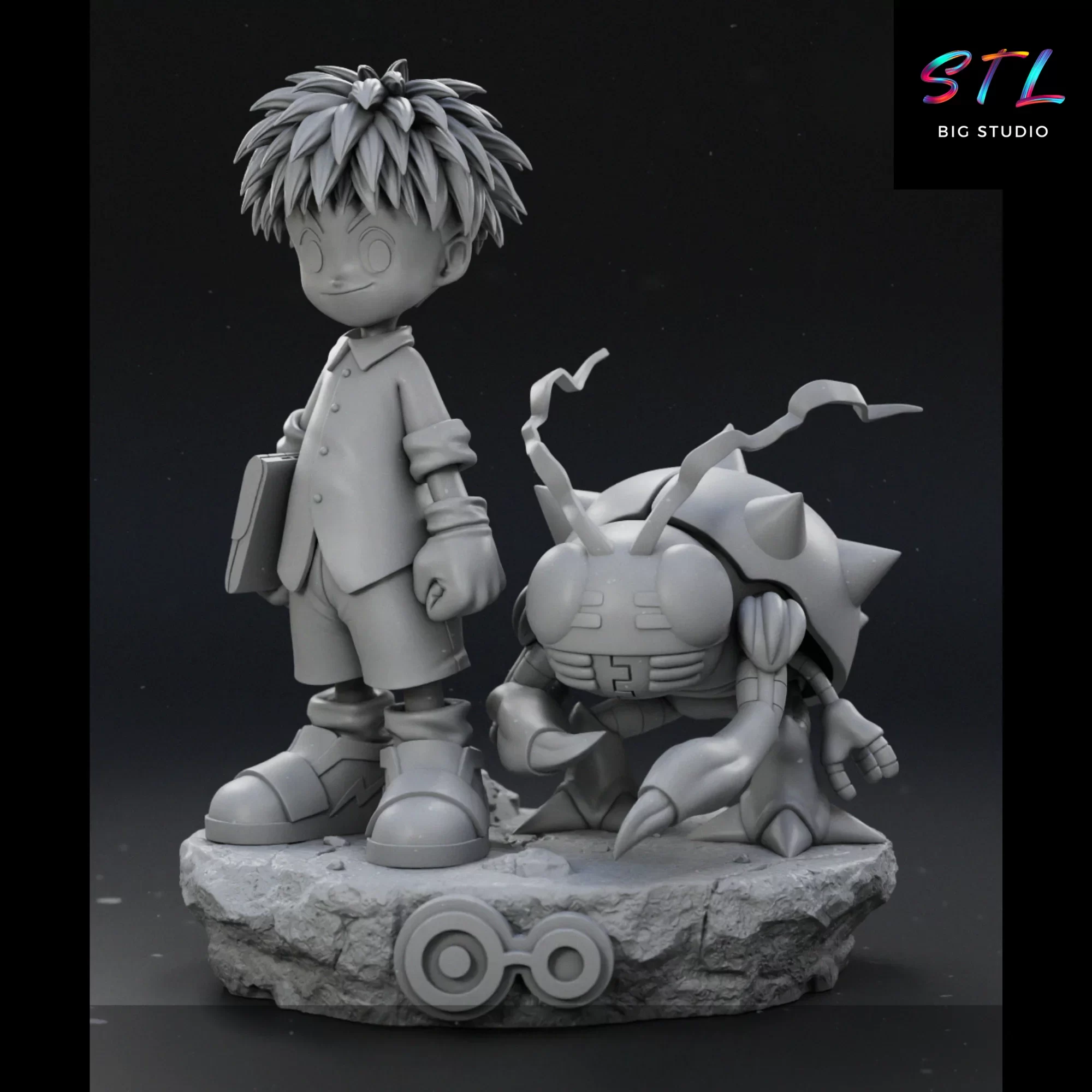 figura digimon stl 3d diorama figura digimon stl 3d diorama