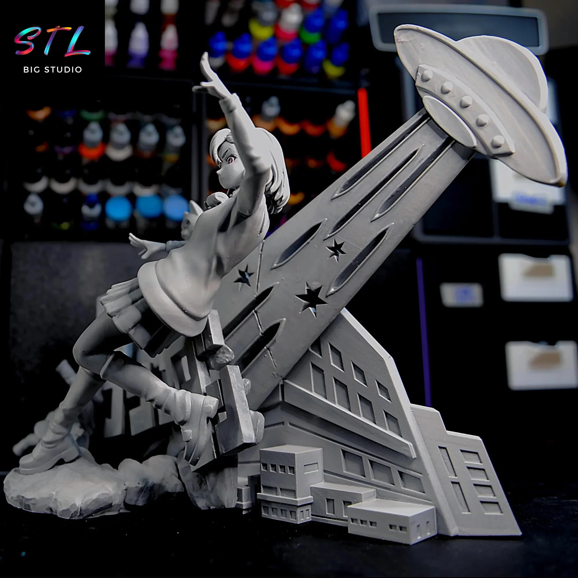 figura diorama dan da dan stl momo ayase figura diorama dan da dan stl momo ayase