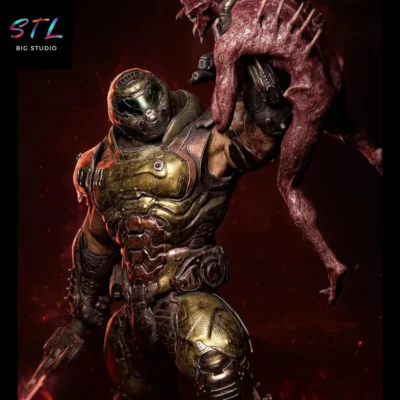 figura doom slayer stl para imprimir en 3d