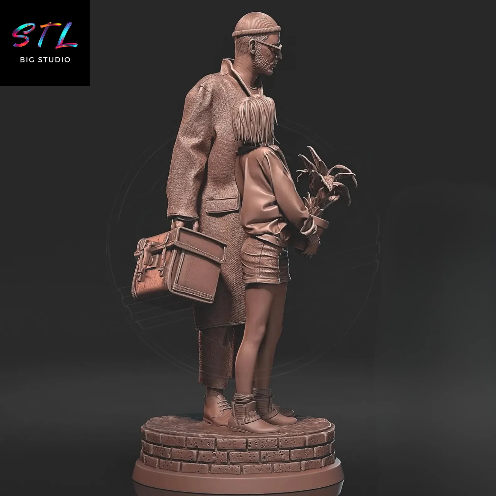figura el profesional stl impresion 3d leon y mathilda figura el profesional stl impresion 3d leon y mathilda