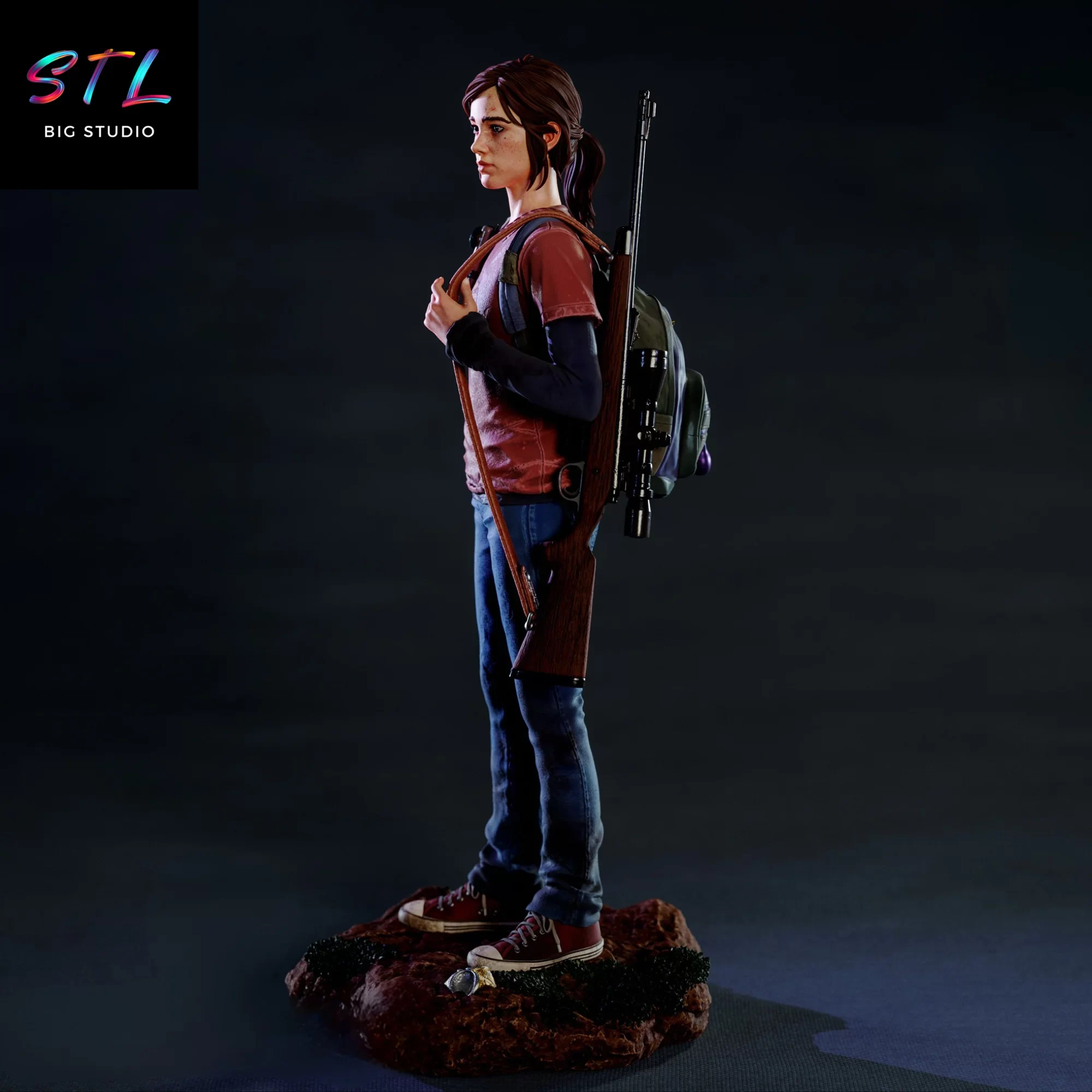 figura ellie stl the last of us impresion 3d figura ellie stl the last of us impresion 3d