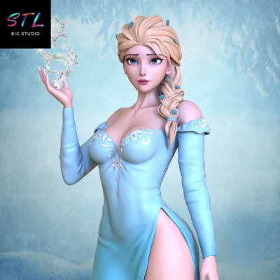 figura elsa stl frozen para imprimir en 3d