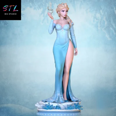 figura elsa stl impresion 3d frozen