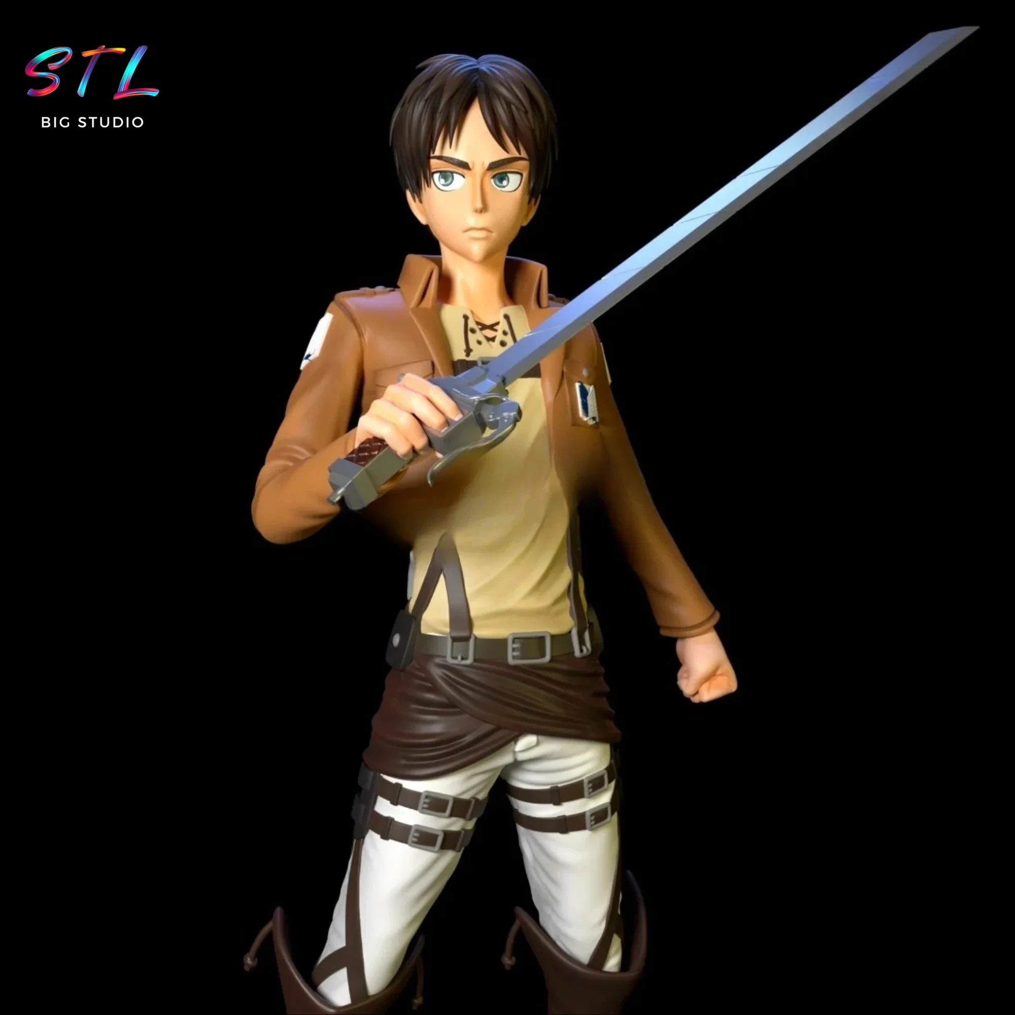 figura eren jaeger stl attack on titan para impresion 3d figura eren jaeger stl attack on titan para impresion 3d