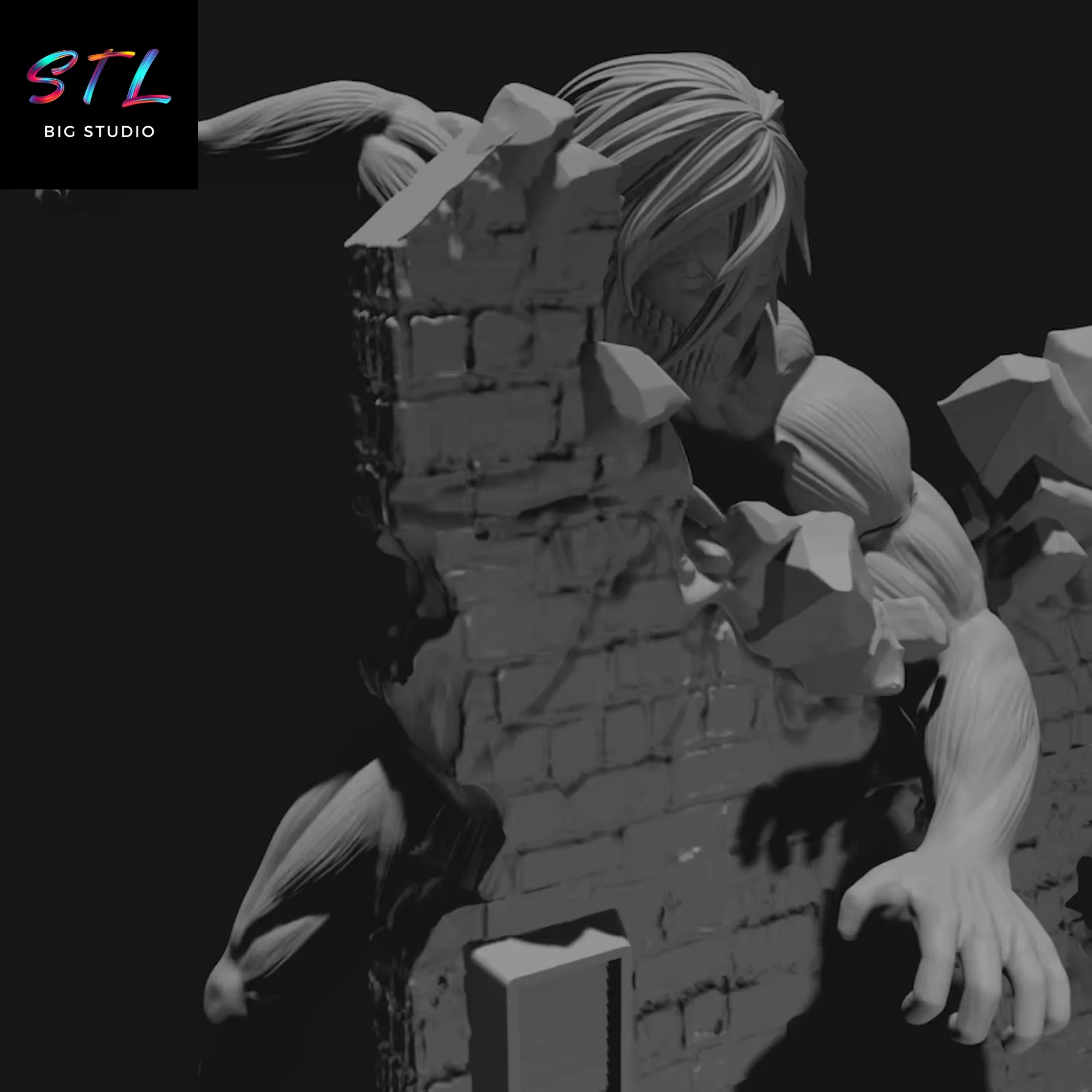 figura eren yeager stl attack on titan 3d figura eren yeager stl attack on titan 3d