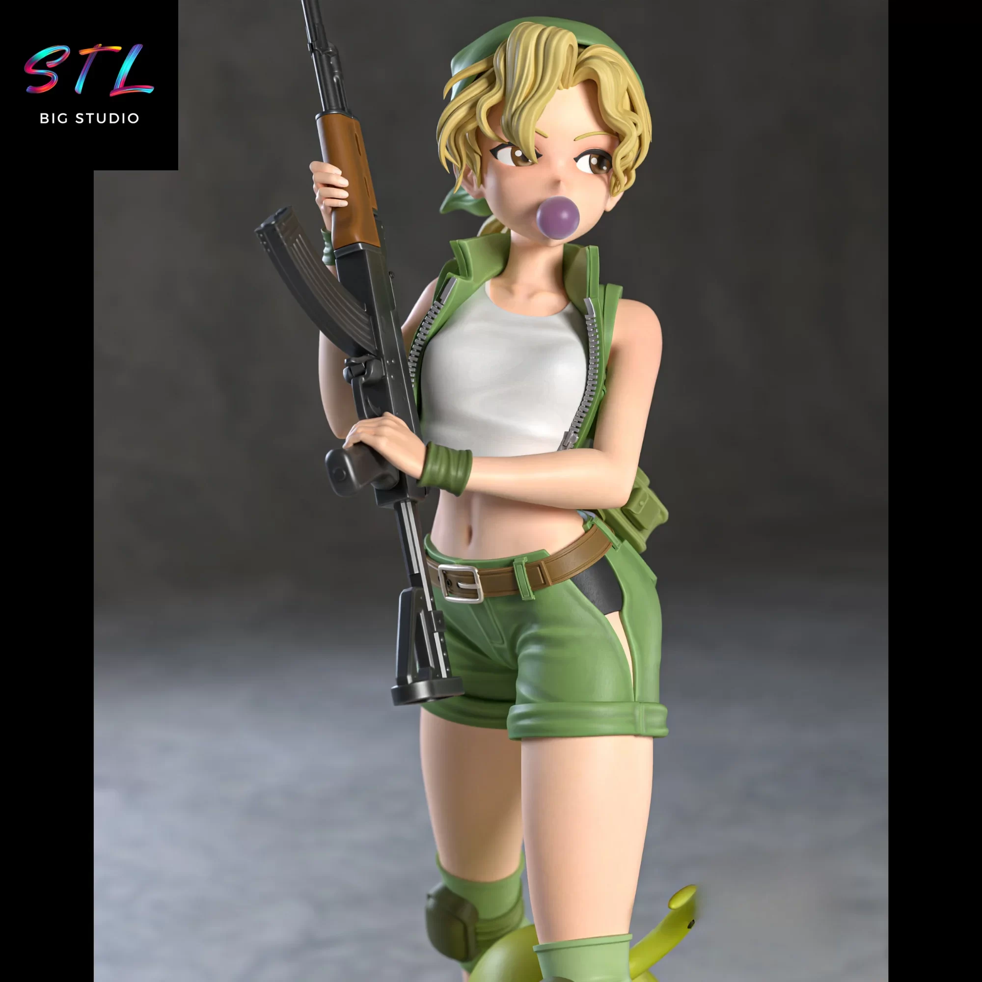 figura eri kasamoto stl impresion 3d metal slug figura eri kasamoto stl impresion 3d metal slug