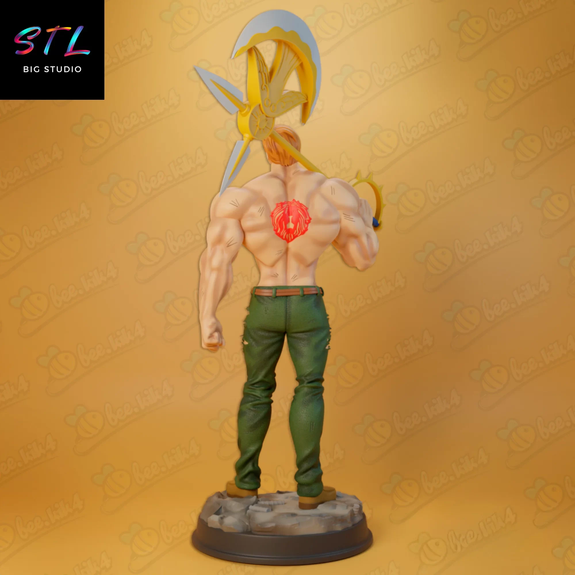 figura escanor stl impresion 3d the seven deadly sins figura escanor stl impresion 3d the seven deadly sins
