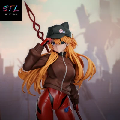 figura evangelion stl asuka langley para impresion 3d