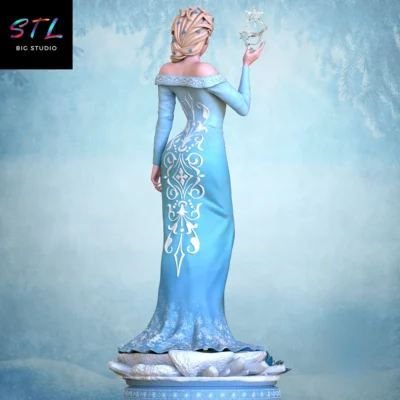 figura frozen stl elsa impresion 3d