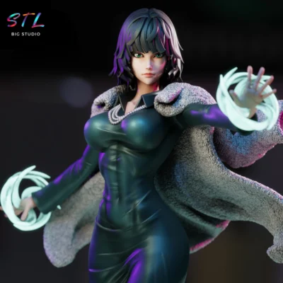 figura fubuki stl one punch man impresion 3d