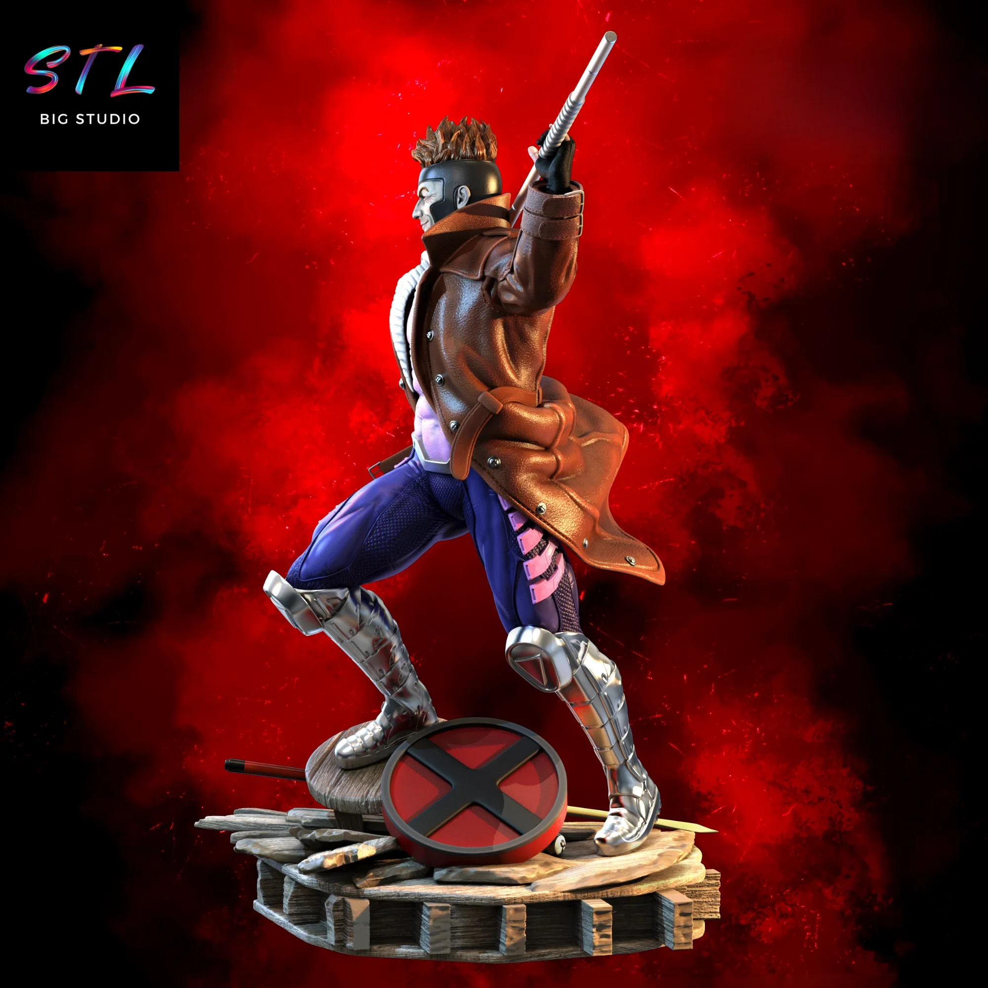 figura gambito stl xmen impresion 3d figura gambito stl xmen impresion 3d