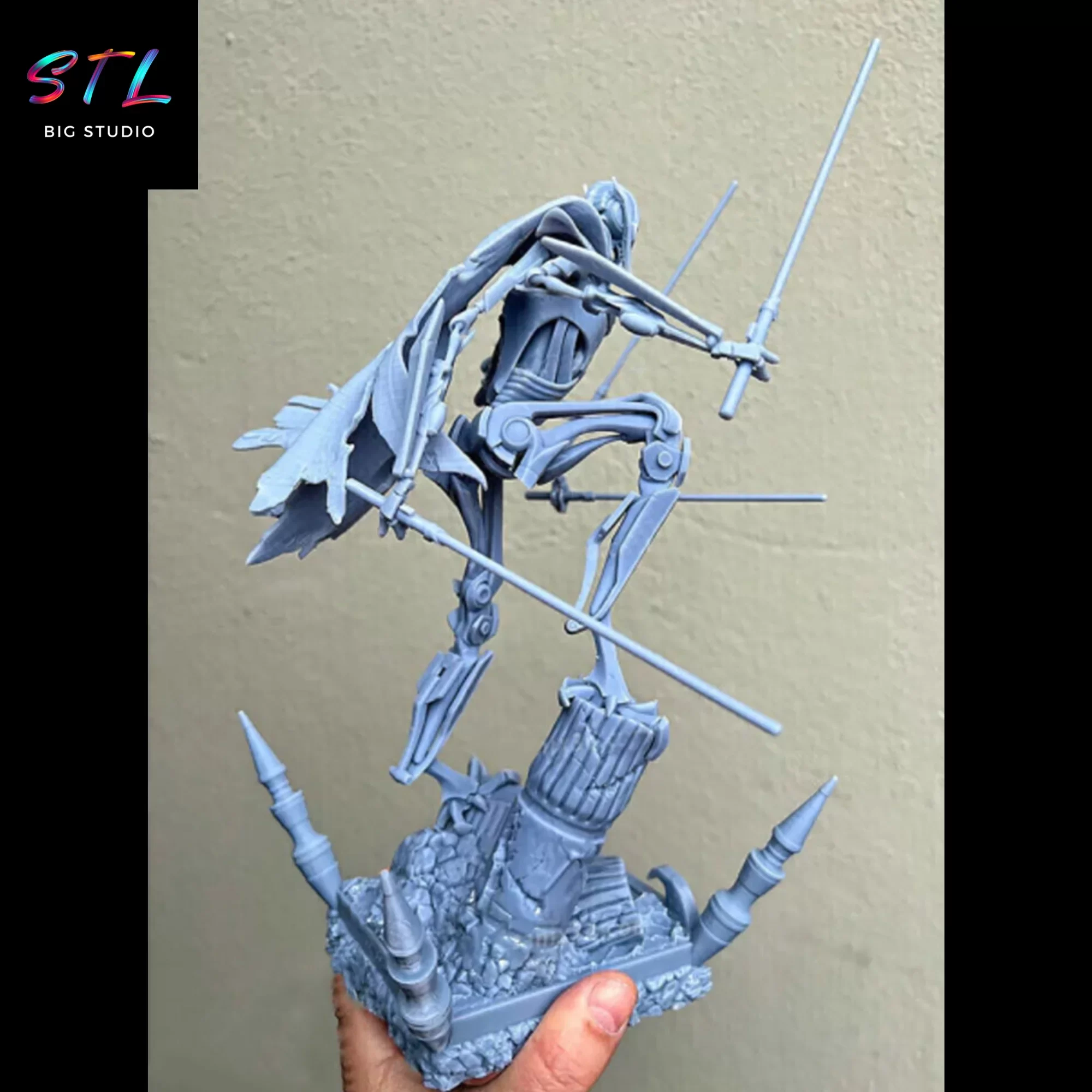 figura general grievous stl impresion 3d star wars figura general grievous stl impresion 3d star wars