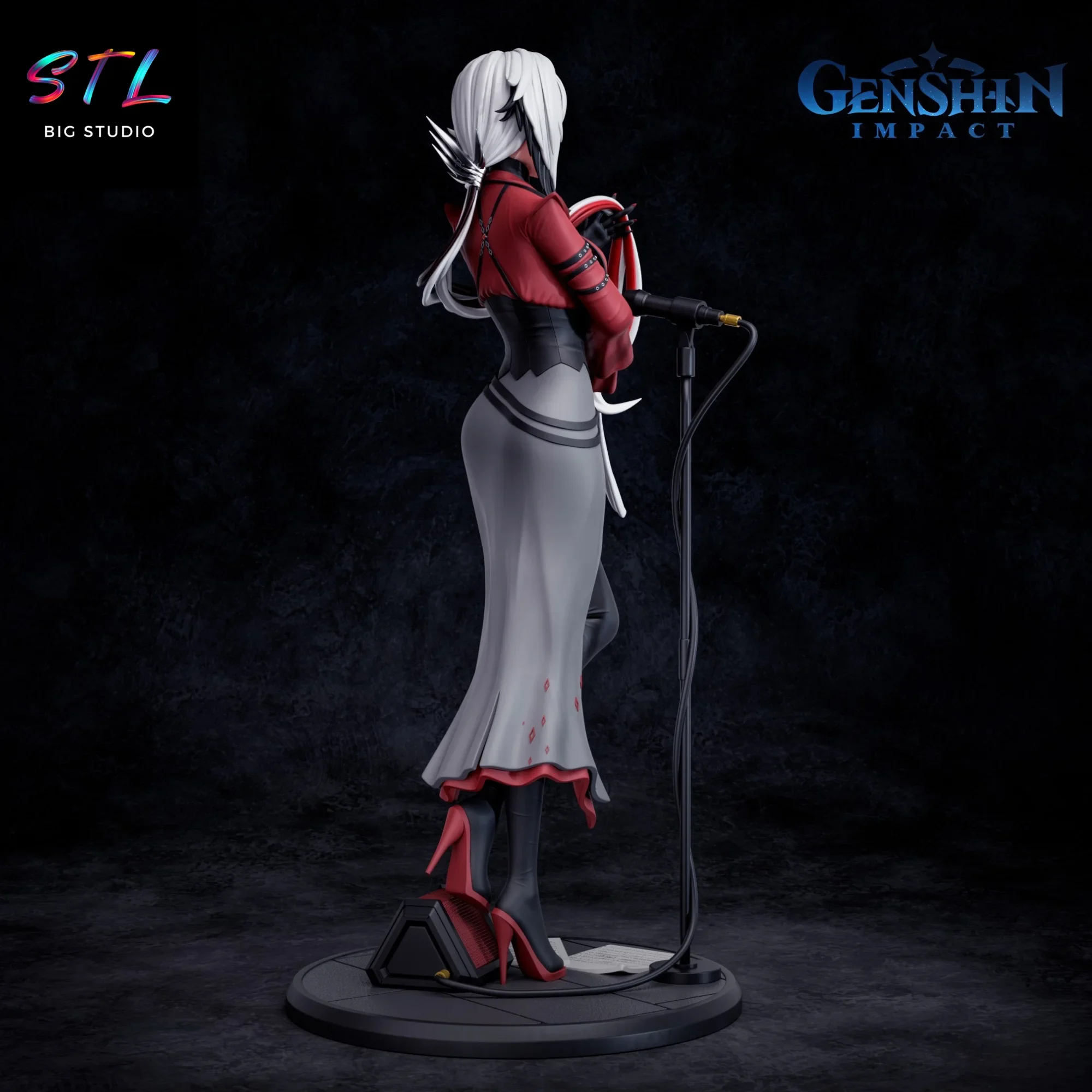 figura genshin impact stl arlecchino impresion 3d figura genshin impact stl arlecchino impresion 3d