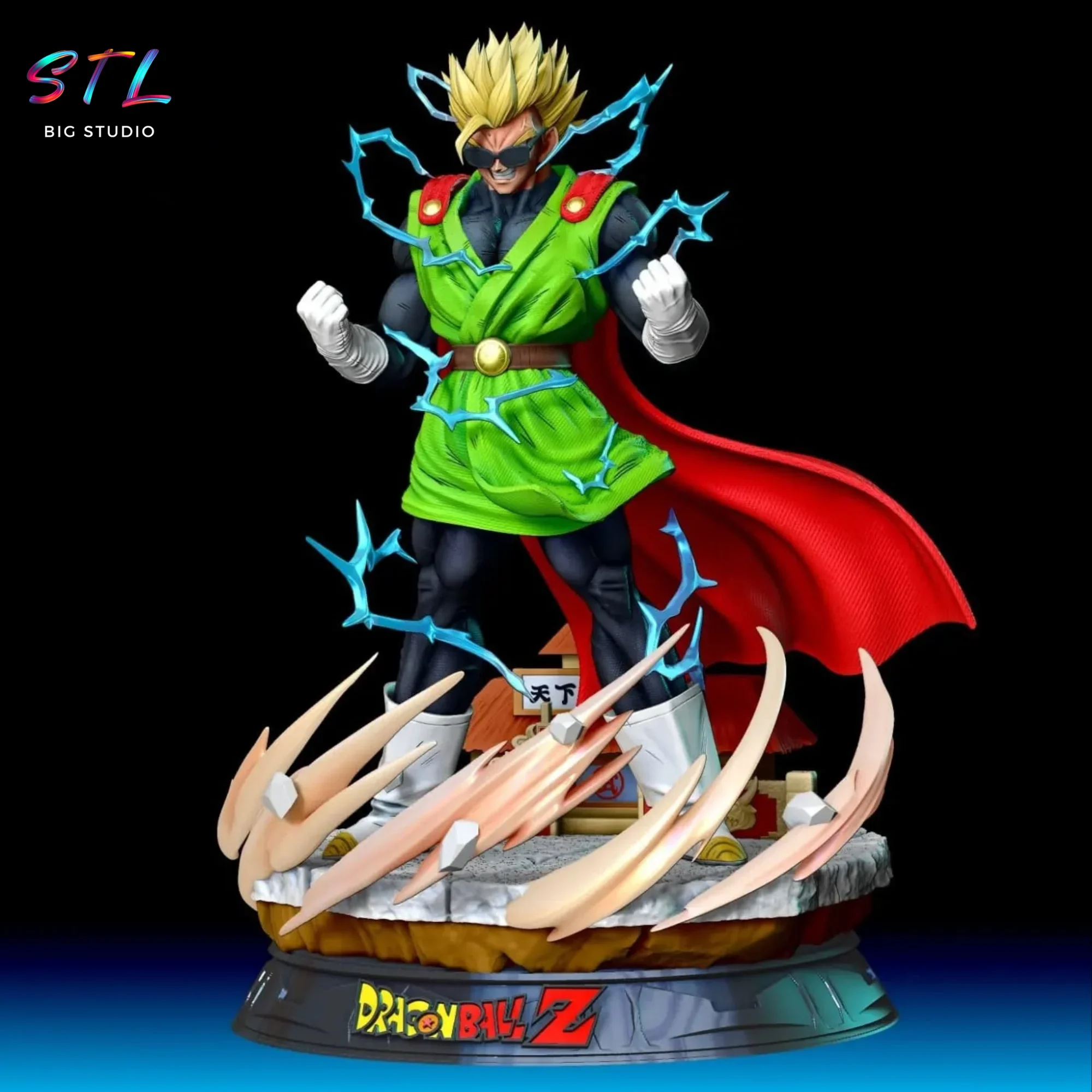 figura gohan saiyaman stl impresion 3d bola de dragon figura gohan saiyaman stl impresion 3d bola de dragon