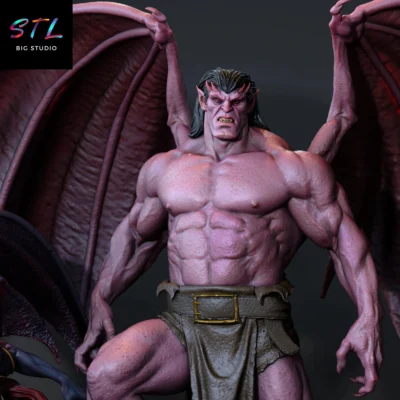 figura goliath stl gargoyles para imprimir en 3d