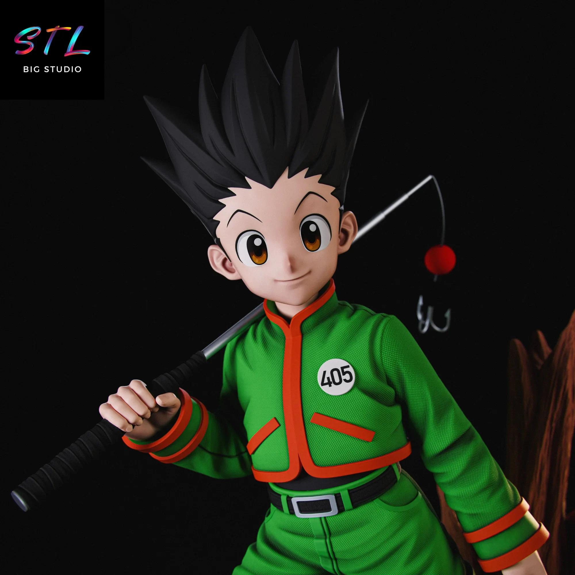 figura gon freecss stl impresion 3d hunter x hunter diorama figura gon freecss stl impresion 3d hunter x hunter diorama