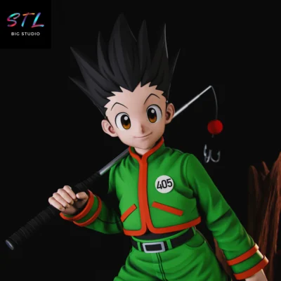 figura gon freecss stl impresion 3d hunter x hunter diorama