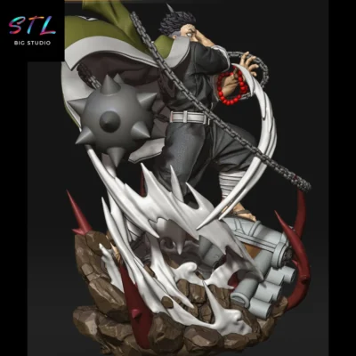 figura gyomei stl demon slayer impresion 3d