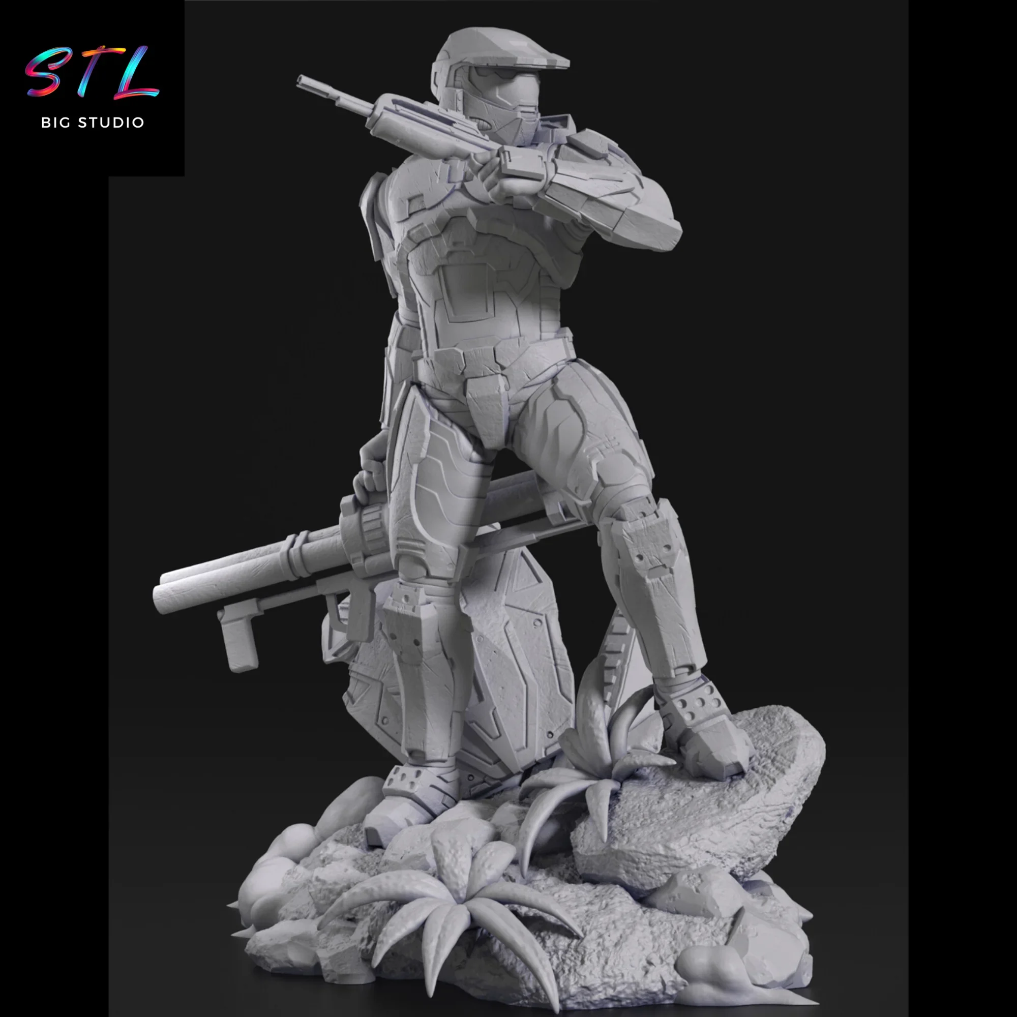 figura halo stl master chief impresion 3d figura halo stl master chief impresion 3d