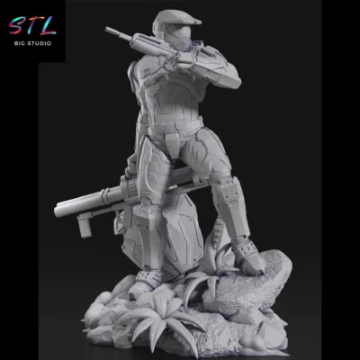 figura halo stl master chief impresion 3d