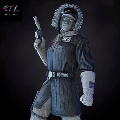 figura han solo stl impresion 3d star wars