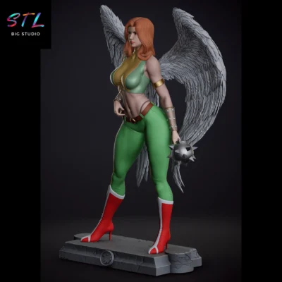 figura hawkgirl stl impresion 3d dc comics