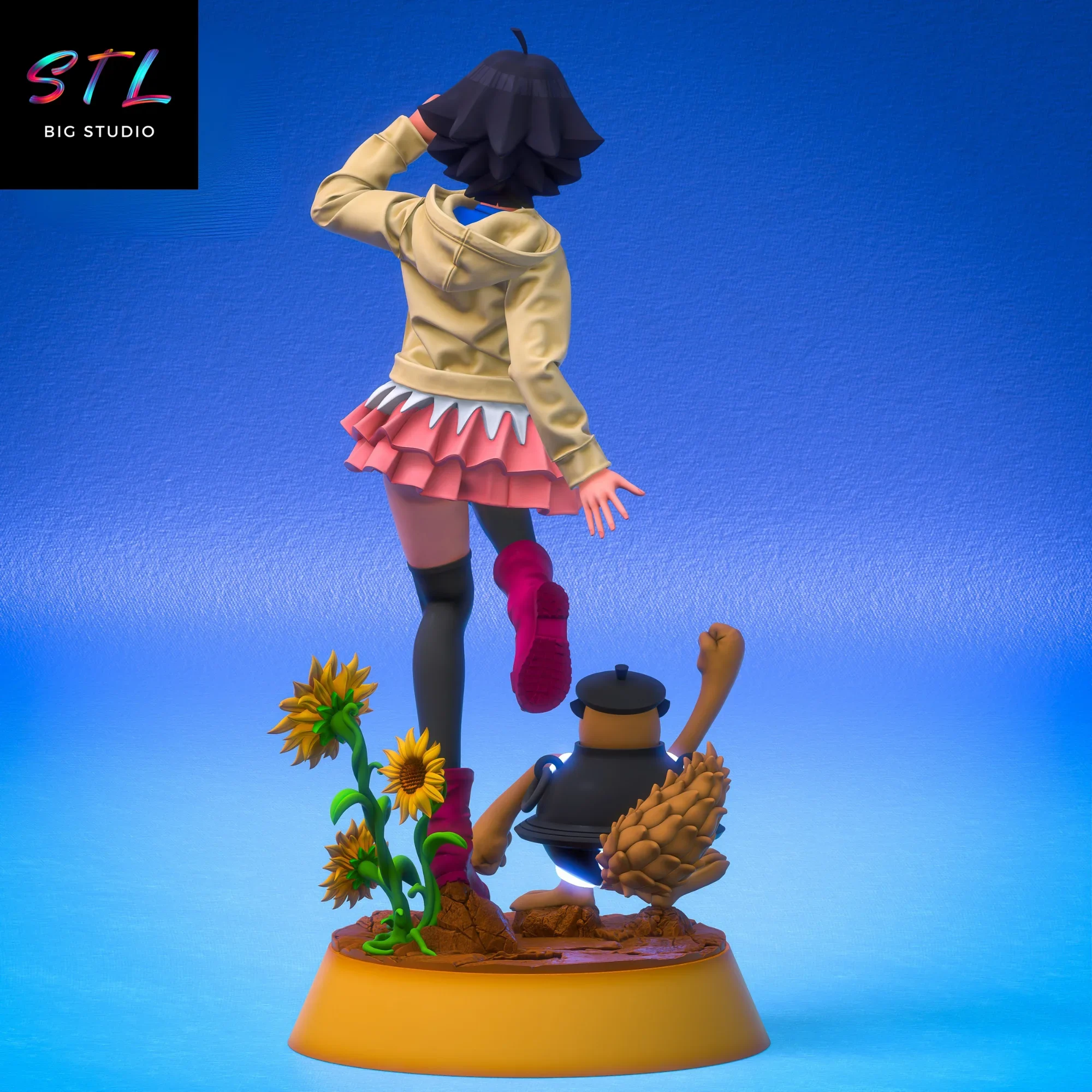 figura himawari stl impresion 3d boruto figura himawari stl impresion 3d boruto