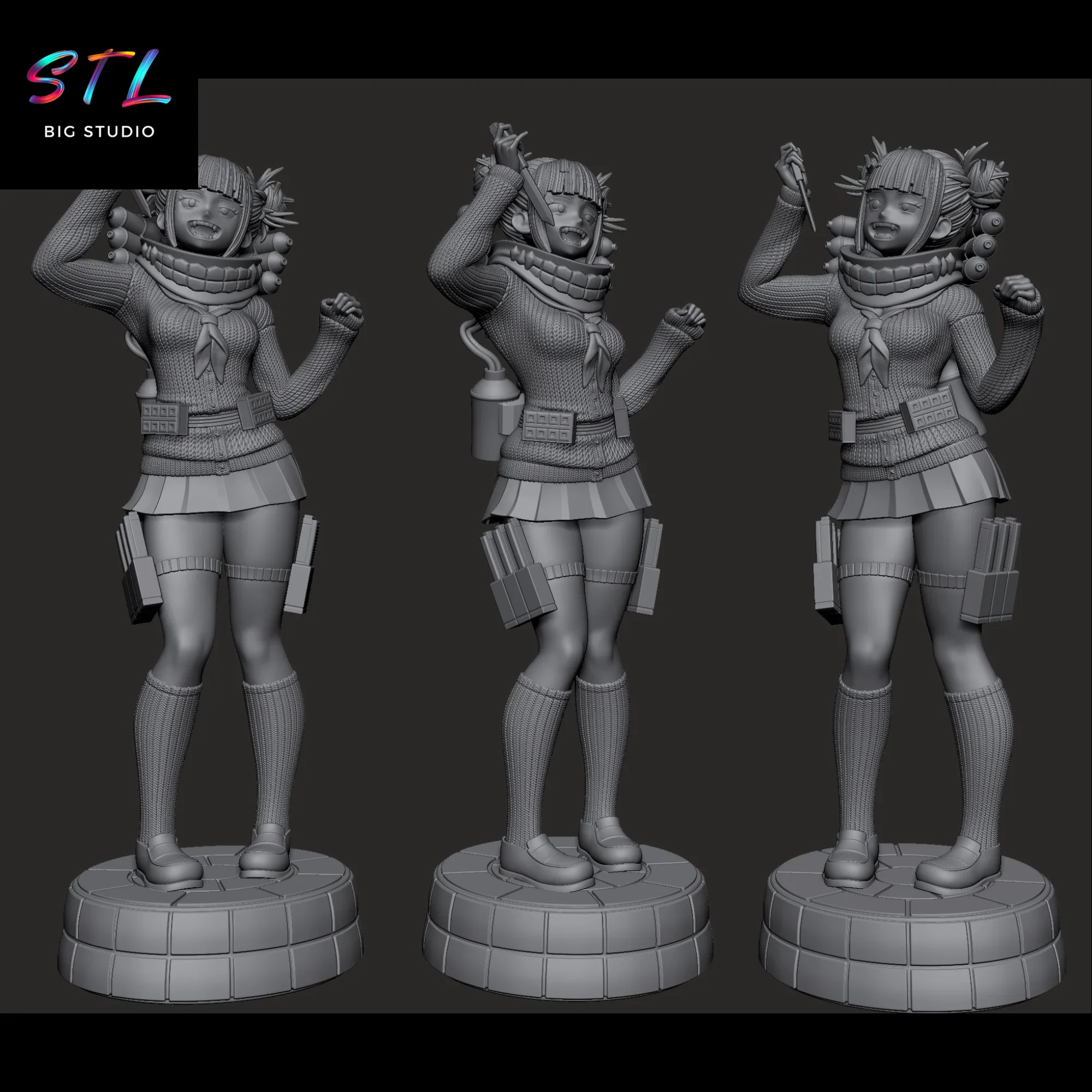 figura himiko toga stl boku no hero academia impresion 3d figura himiko toga stl boku no hero academia impresion 3d