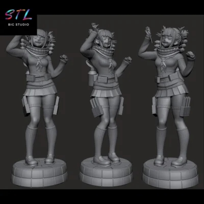 figura himiko toga stl boku no hero academia impresion 3d