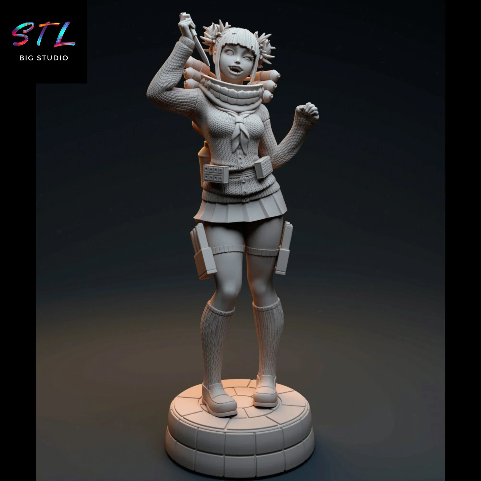 figura himiko toga stl impresion 3d my hero academia figura himiko toga stl impresion 3d my hero academia