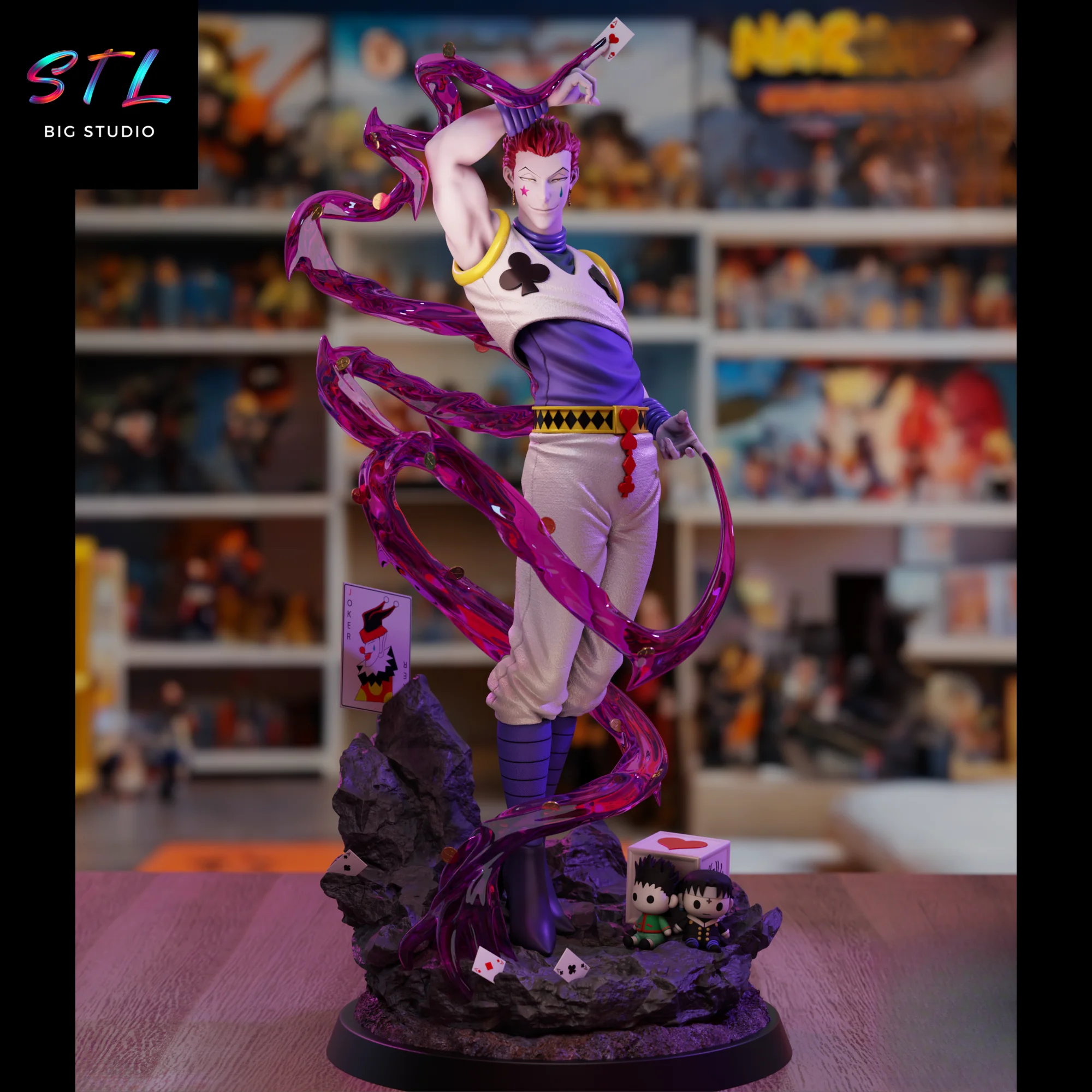 figura hisoka morow stl impresion 3d hunter x hunter