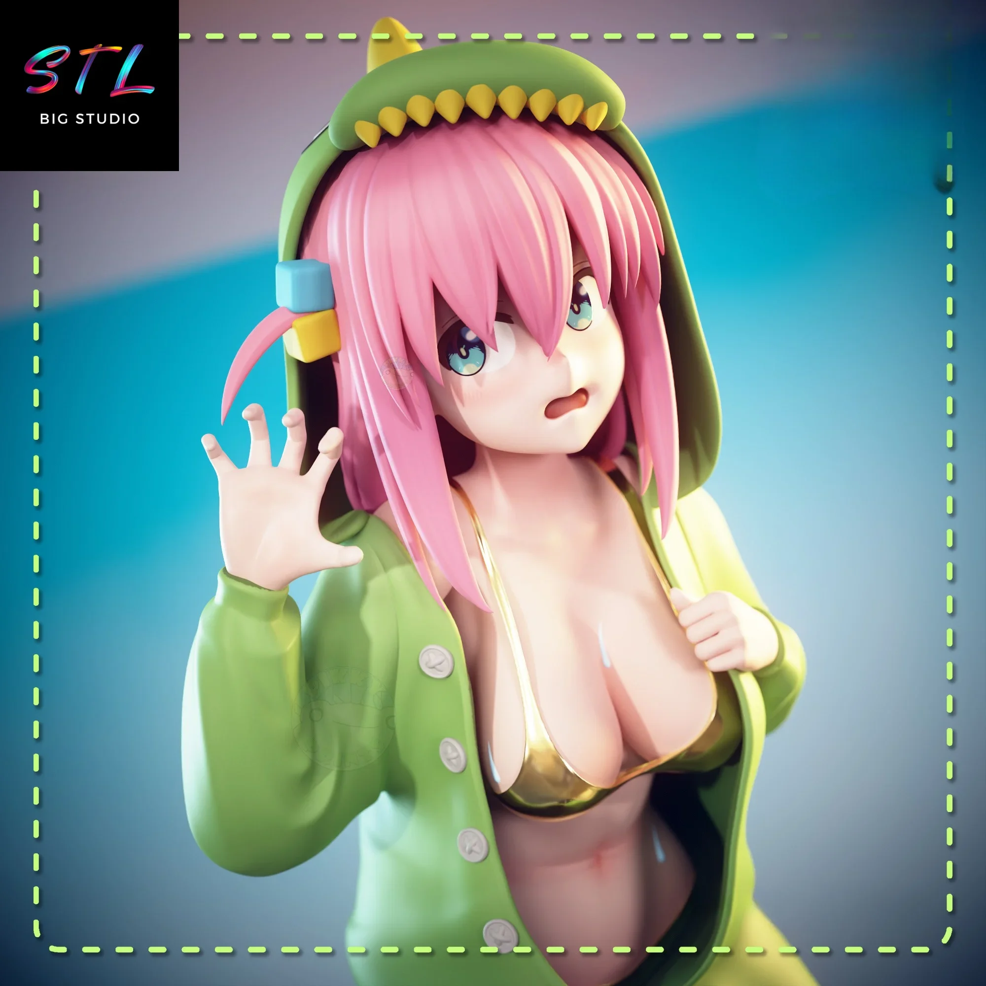 figura hitori gotoh stl bocchi the rock impresion 3d figura hitori gotoh stl bocchi the rock impresion 3d