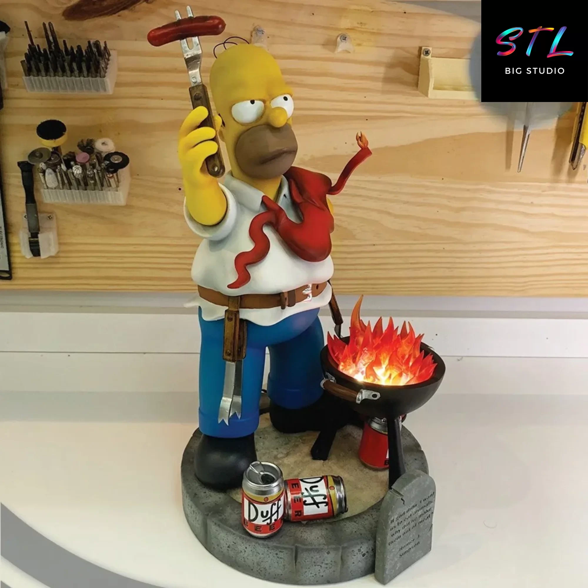 figura homer simpson stl diorama impresion 3d figura homer simpson stl diorama impresion 3d