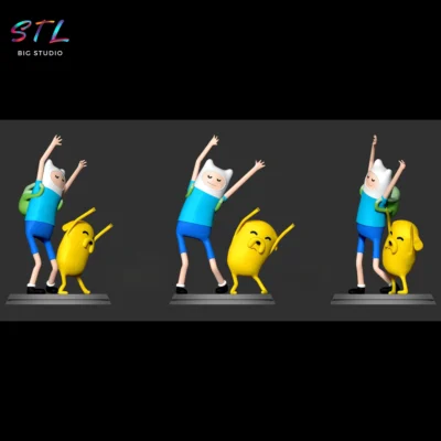 figura hora de aventuras stl jake y finn impresion 3d
