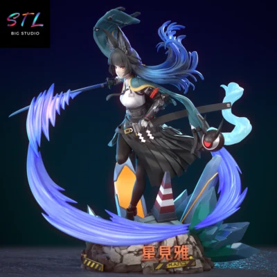 figura hoshimi miyabi impresion 3d zenless zone zero