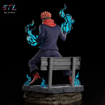 figura itadori stl diorama jujutsu kaisen impresion 3d