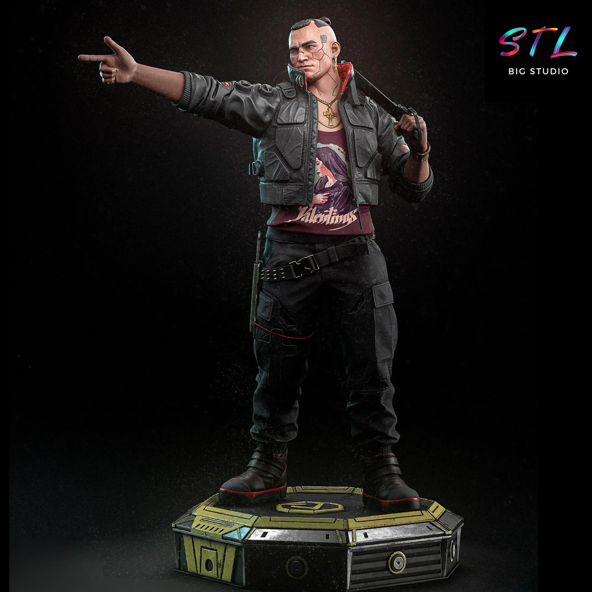 figura jackie welles stl impresion 3d cyberpunk 2077 figura jackie welles stl impresion 3d cyberpunk 2077