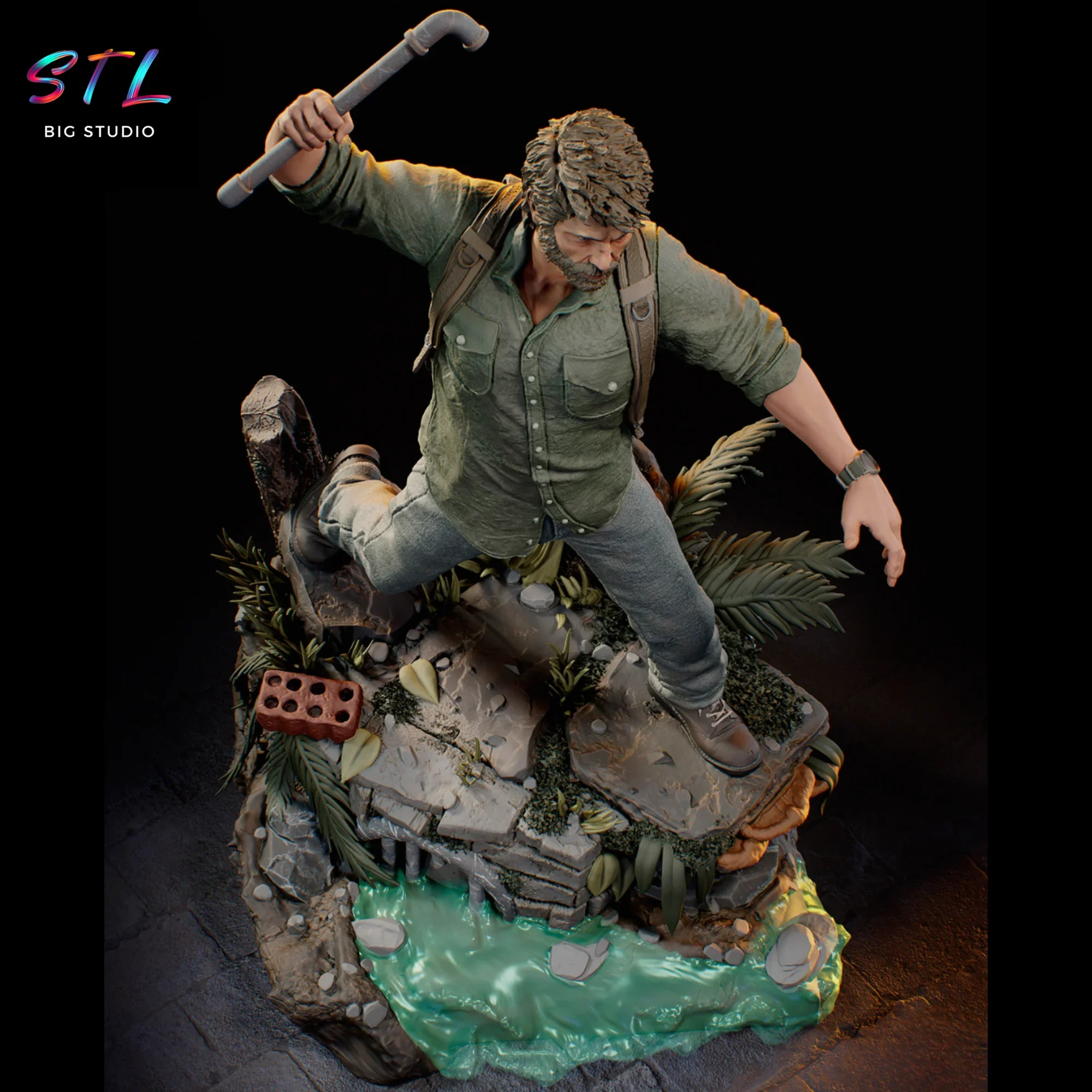 figura joel the last of us stl impresion 3d figura joel the last of us stl impresion 3d
