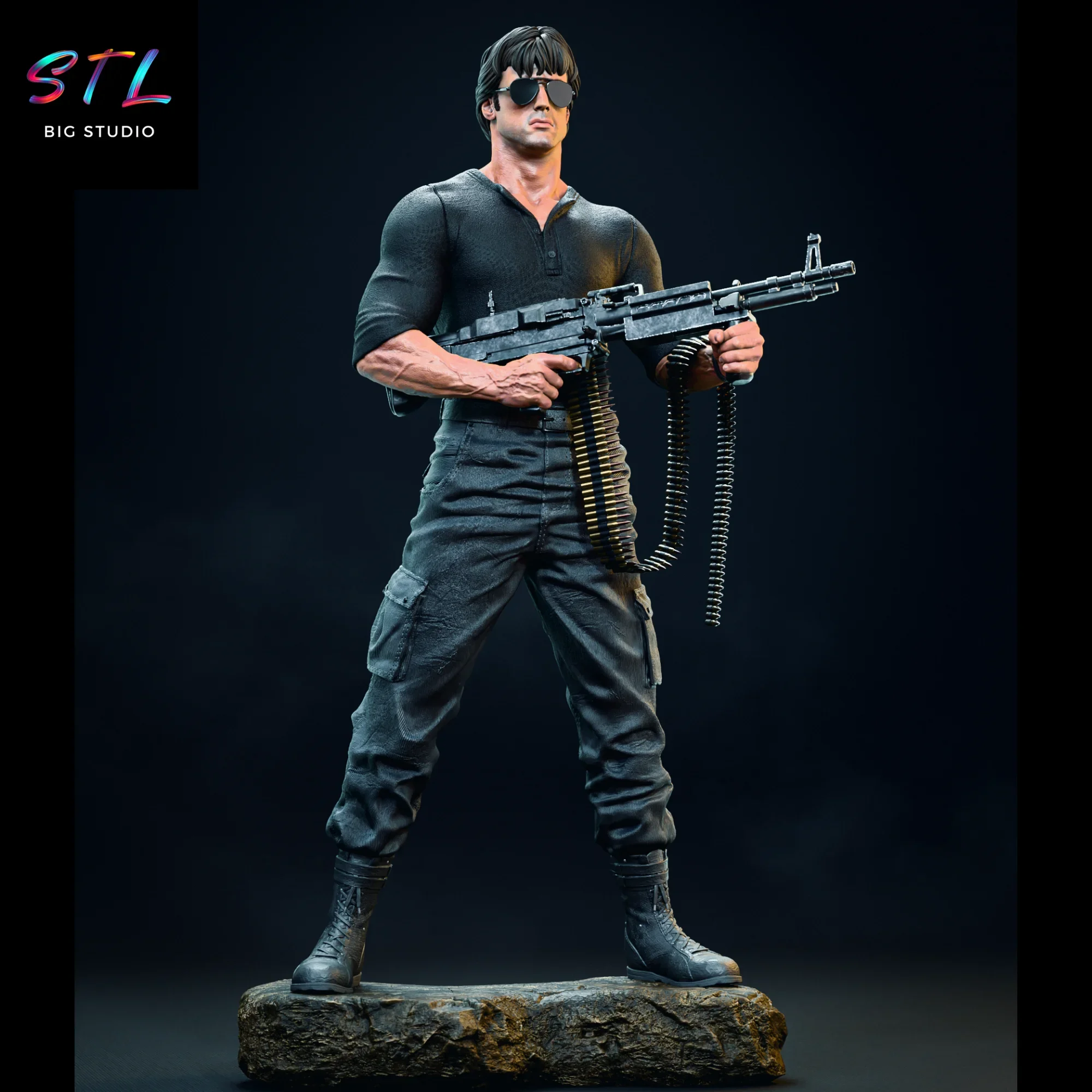 figura john rambo stl para impresion 3d sylvester stallone figura john rambo stl para impresion 3d sylvester stallone