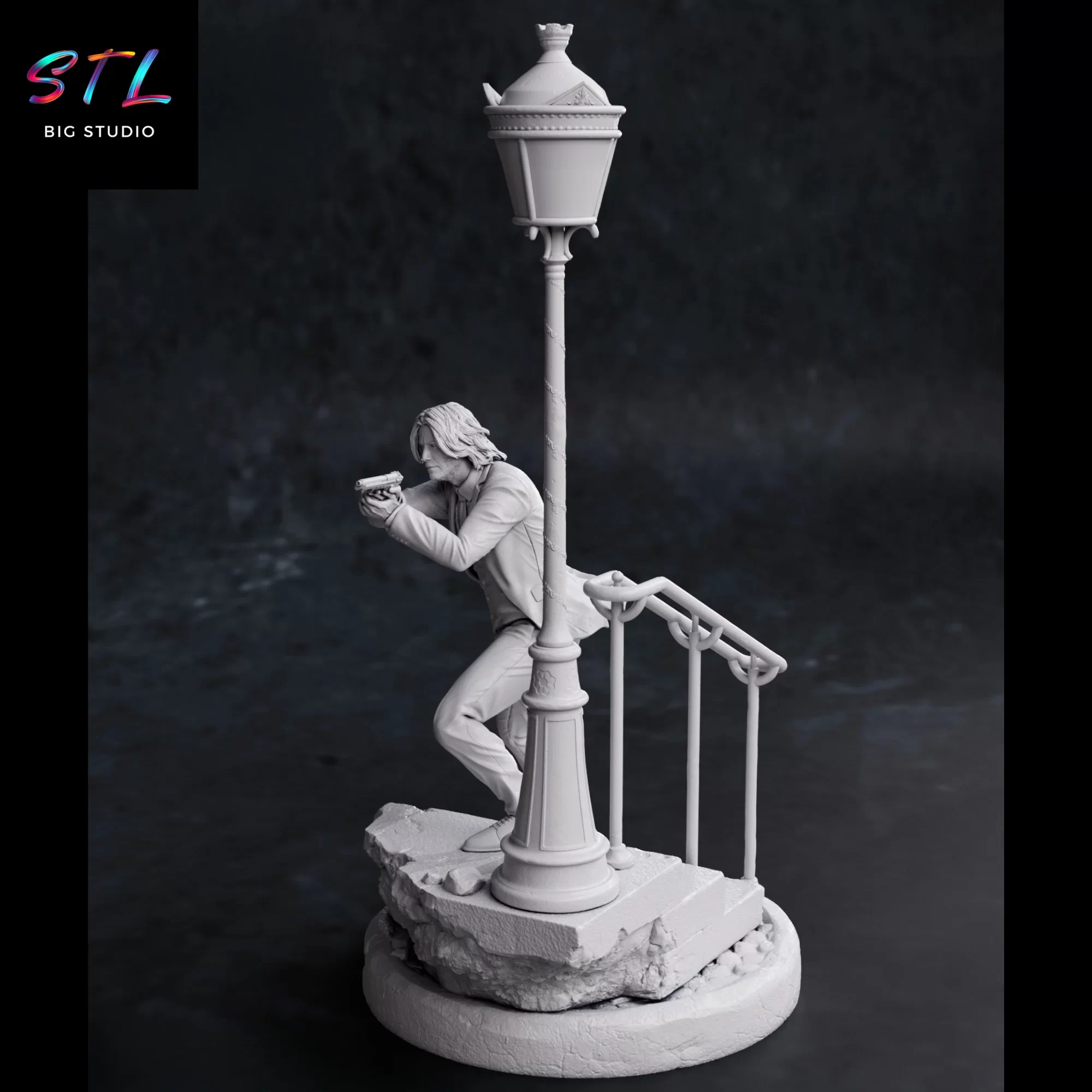 figura john wick stl impresion 3d figura john wick stl impresion 3d