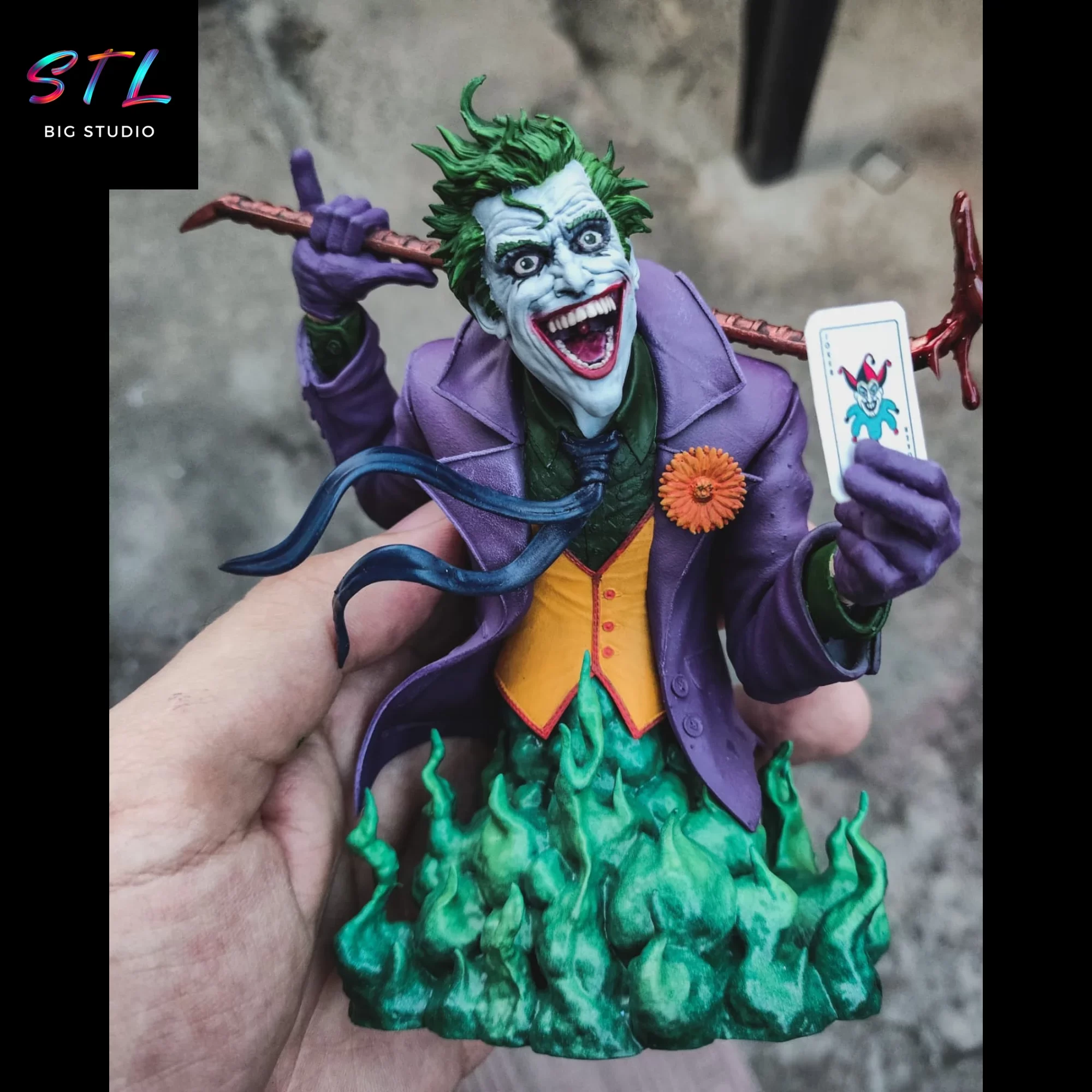 figura joker stl batman dc 3d figura joker stl batman dc 3d