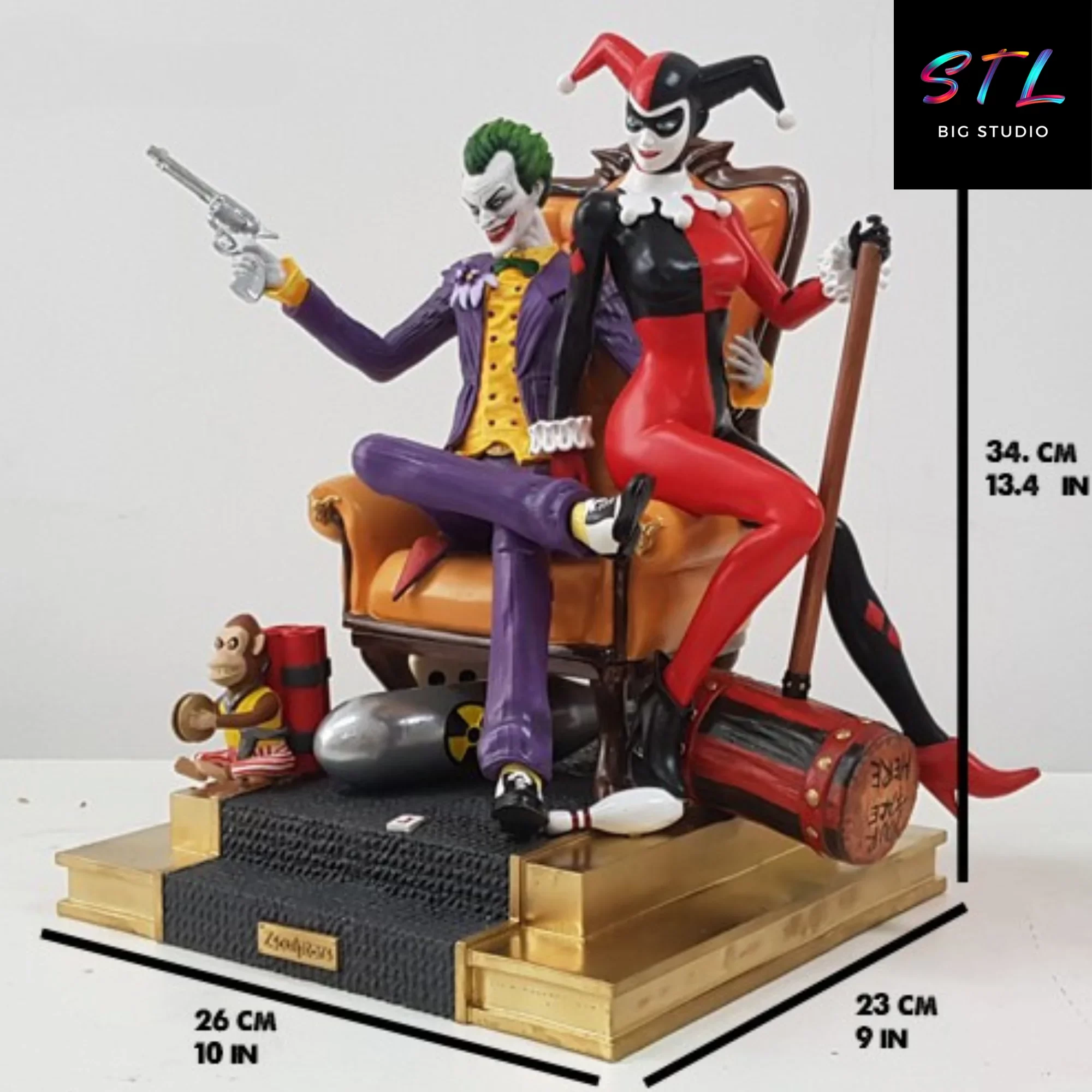 figura joker y harley quinn stl diorama dc imprimir 3d figura joker y harley quinn stl diorama dc imprimir 3d