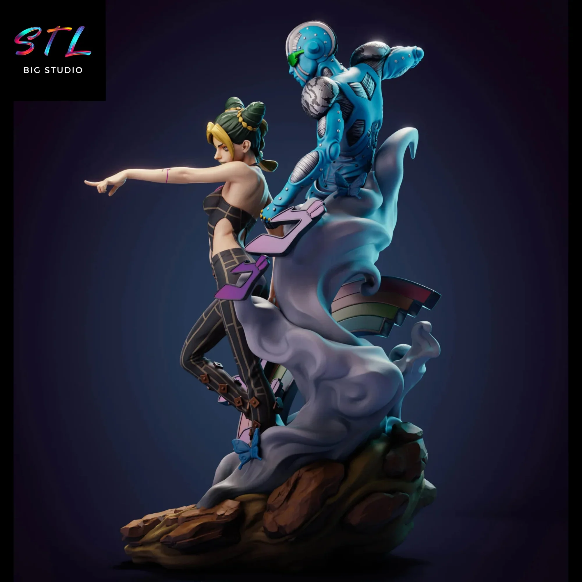 figura jolyne kujo stl jojos bizarre adventure impresion 3d figura jolyne kujo stl jojos bizarre adventure impresion 3d